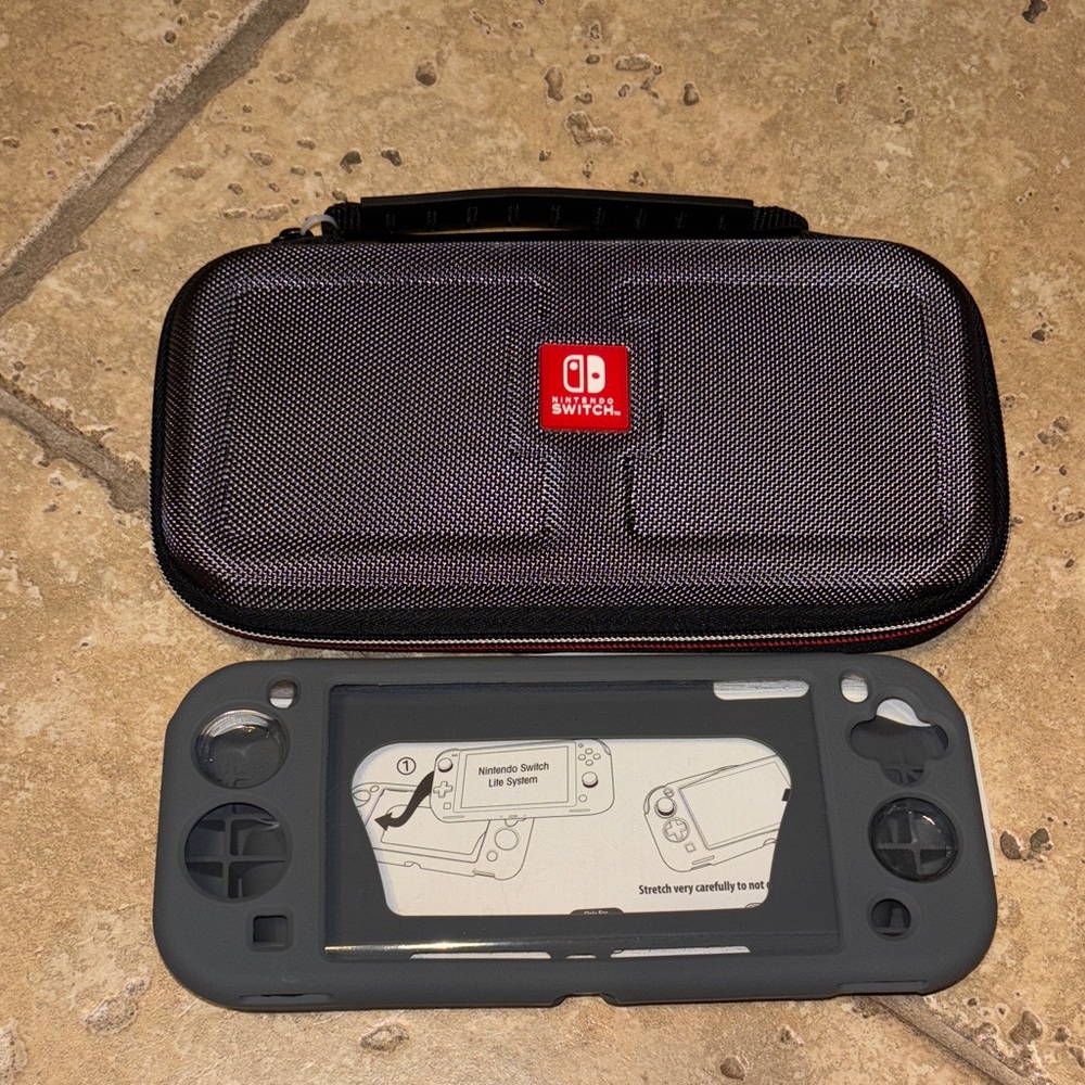 Nintendo Black and Gray Switch Case Set